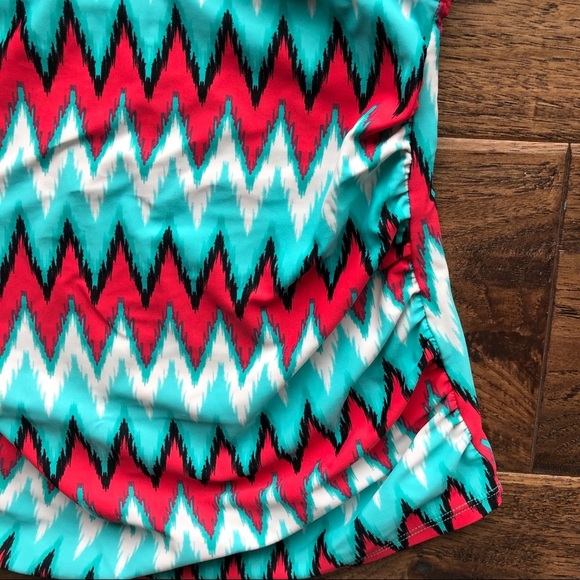 Merona Multicolored Chevron Swimsuit Top - Picture 5 of 8
